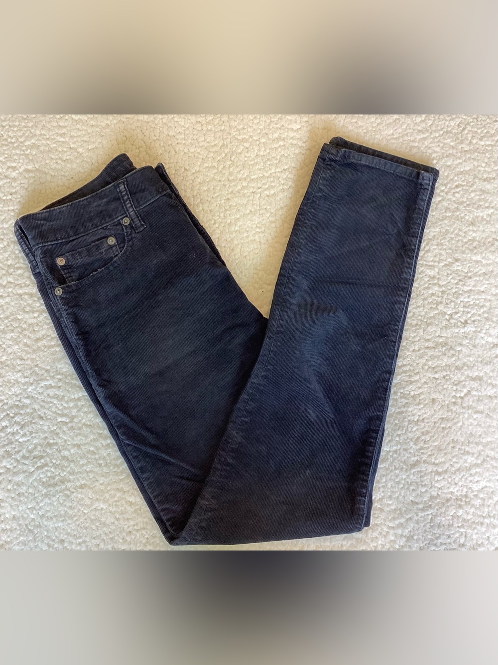 American Eagle NWT Navy Corduroy Slim Pants 29x30 Dark Academia Preppy